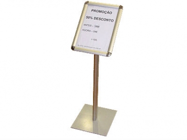 Painel / Expositor para Publicidade A4 com Base